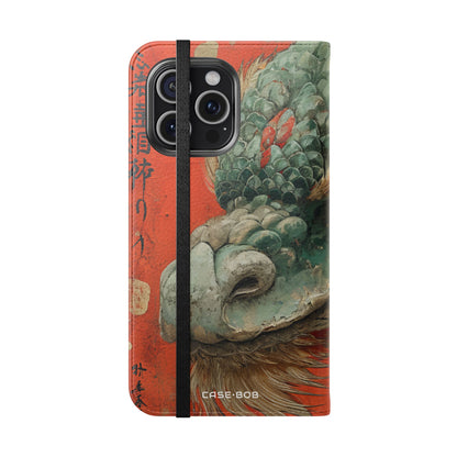 Draak's Gaze Crimson - iPhone 15 Pro Max Case - Portemonnee