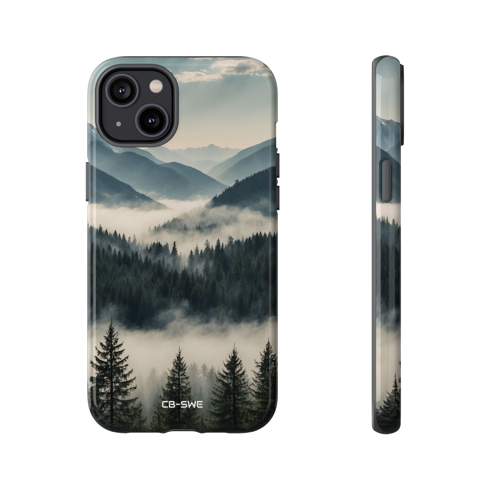 Misty Forest Embrace - iPhone Case