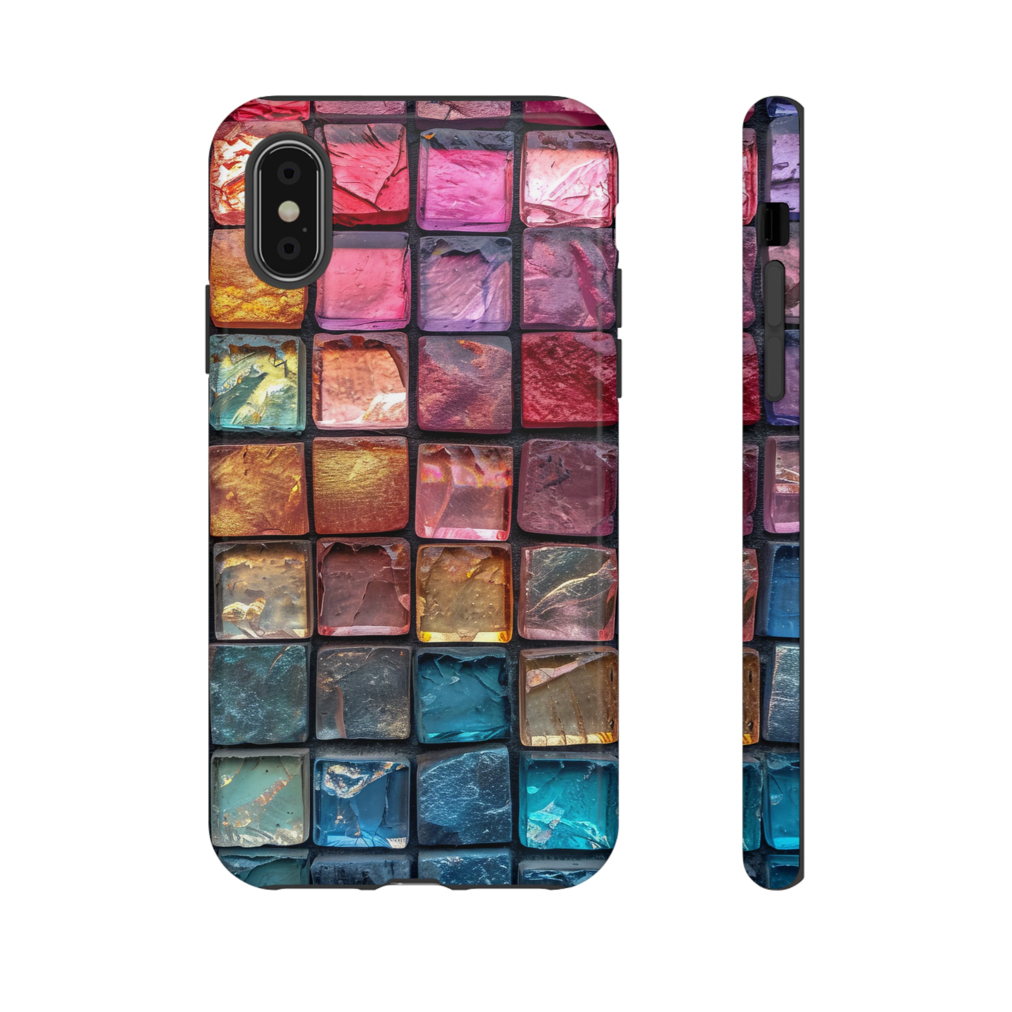 Pastel Mosaic Elegance - Protective Phone Case