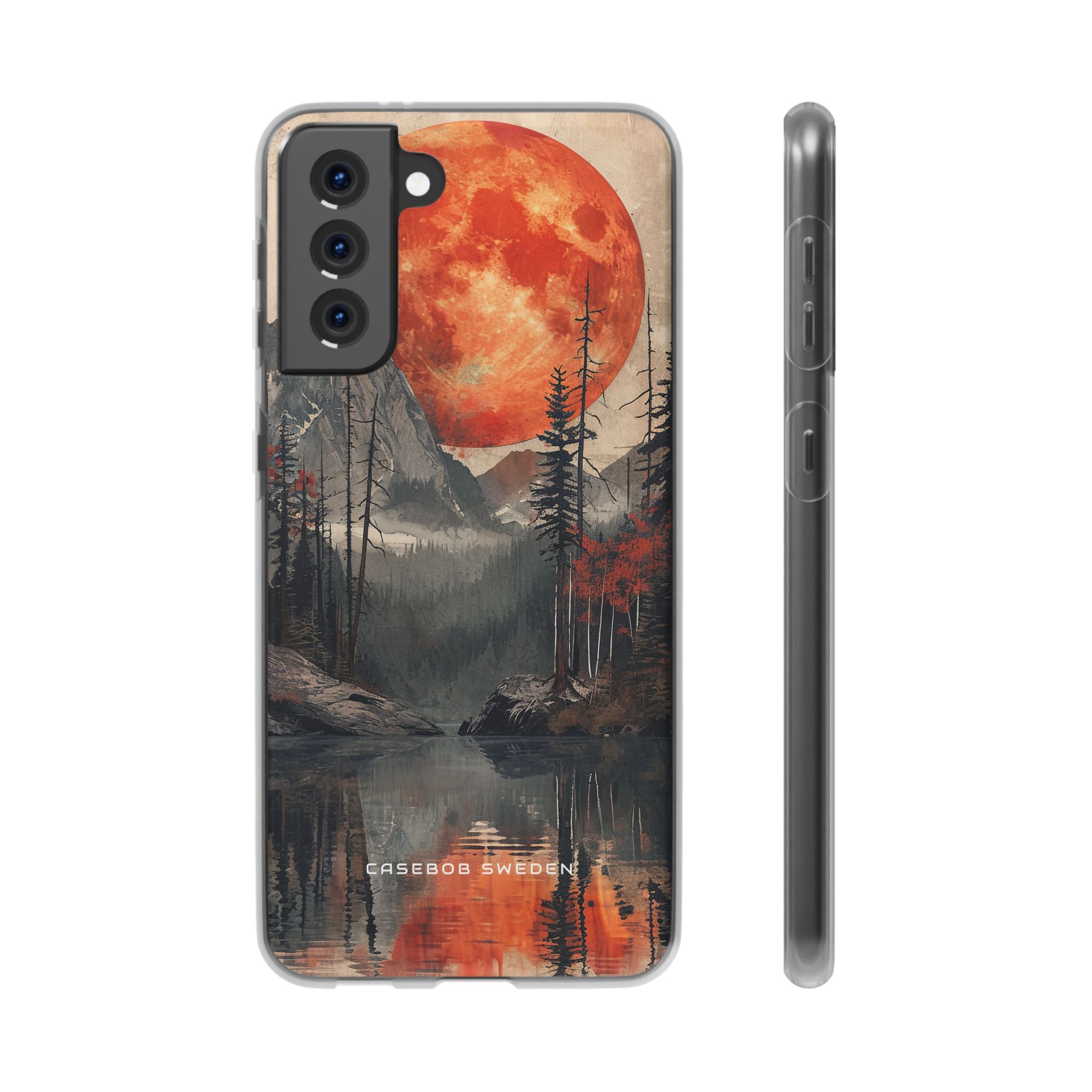 Celestial Glow Over Reflective Landscape Samsung S21 - Flexi Phone Case