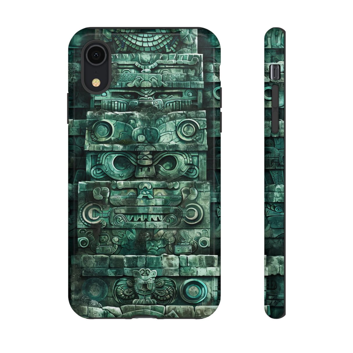 Mayan Jaguar & Serpent Spirit - Protective Phone Case