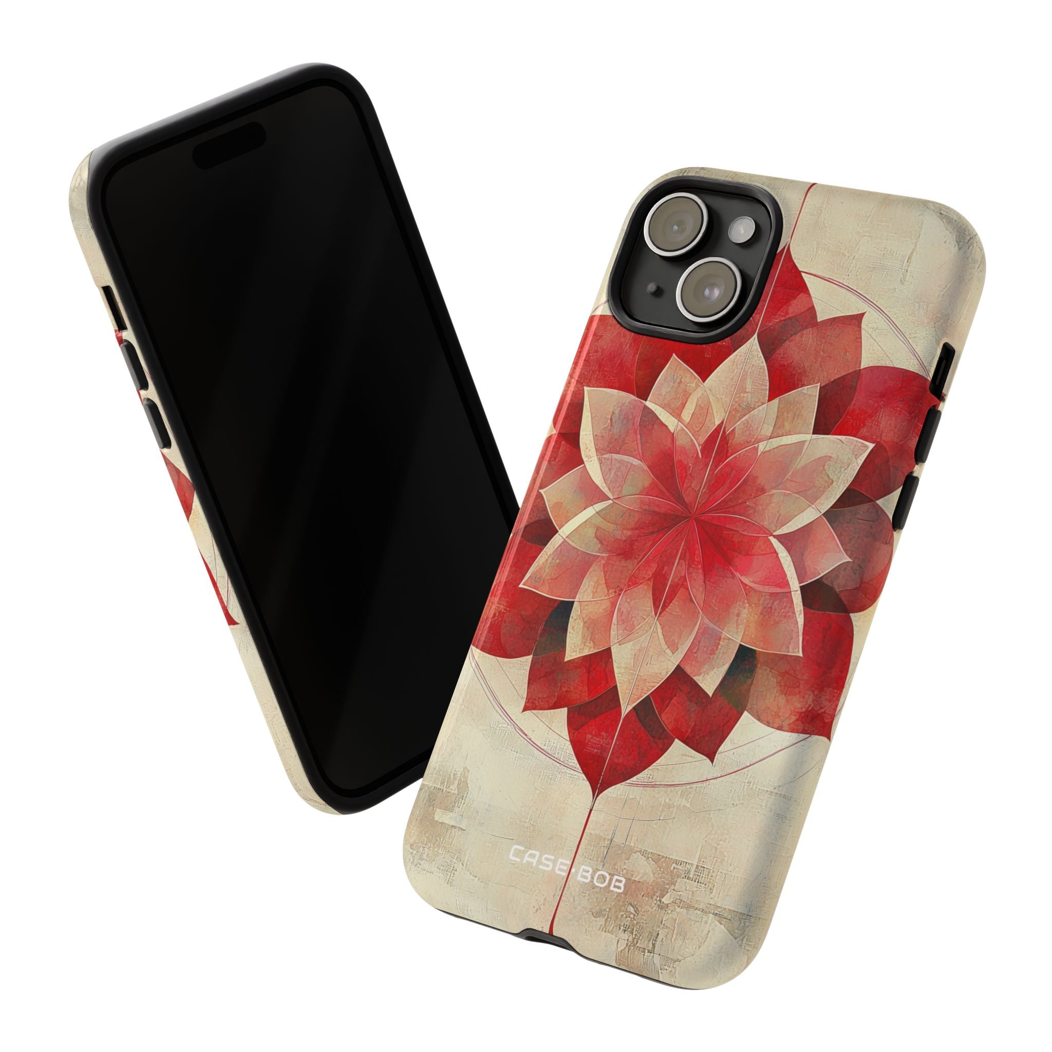 Crimson Bloom iPhone 15 Plus Case - Tough