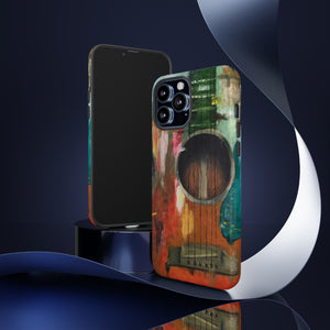 Oil painting - Guitar - Protective Phone Case