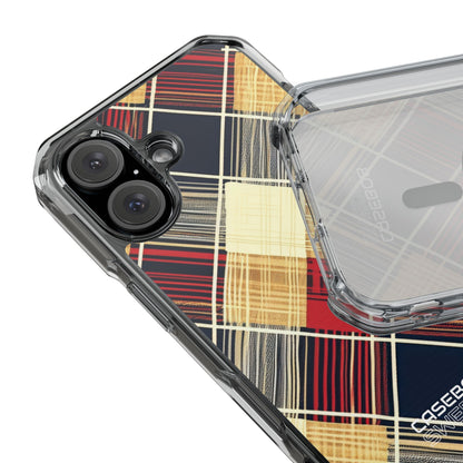 Plaid Diamond Tapestry iPhone 16 - Impact Clear+