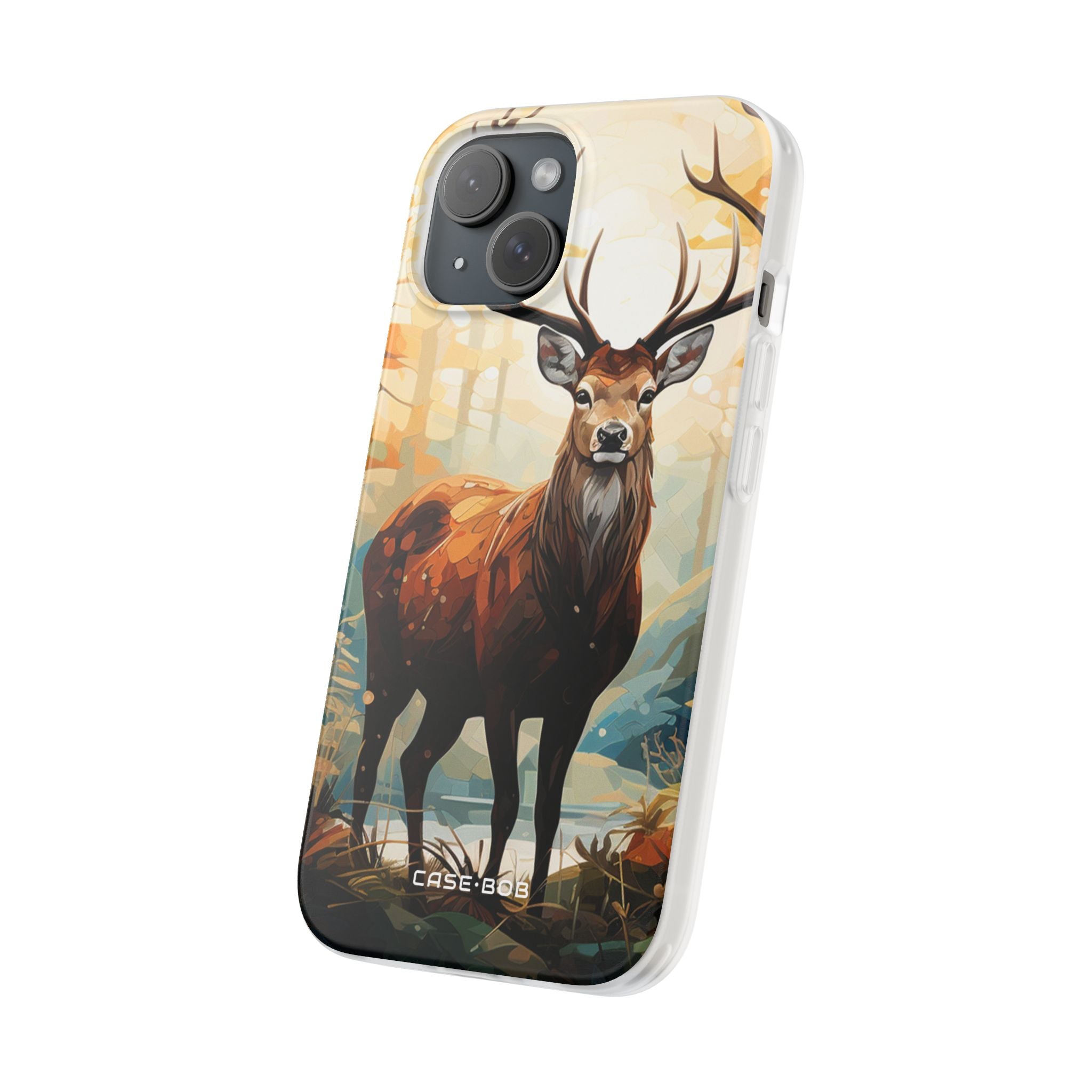 Glowing Stag iPhone 15 Case - Soft