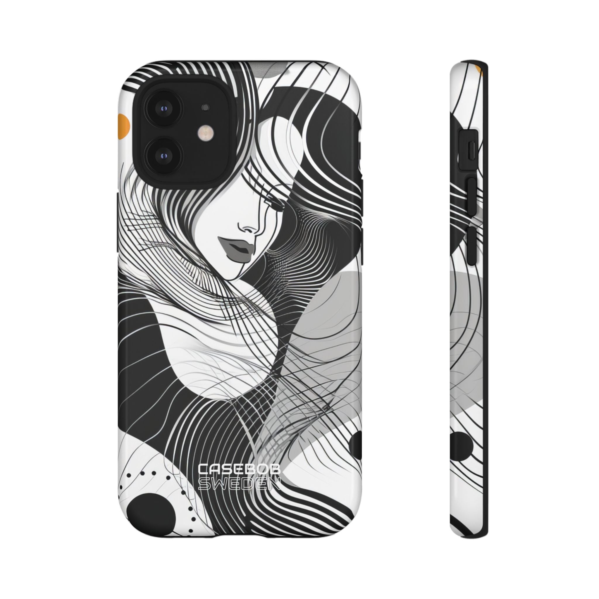 Orange Wave Motion iPhone 12 - Tough