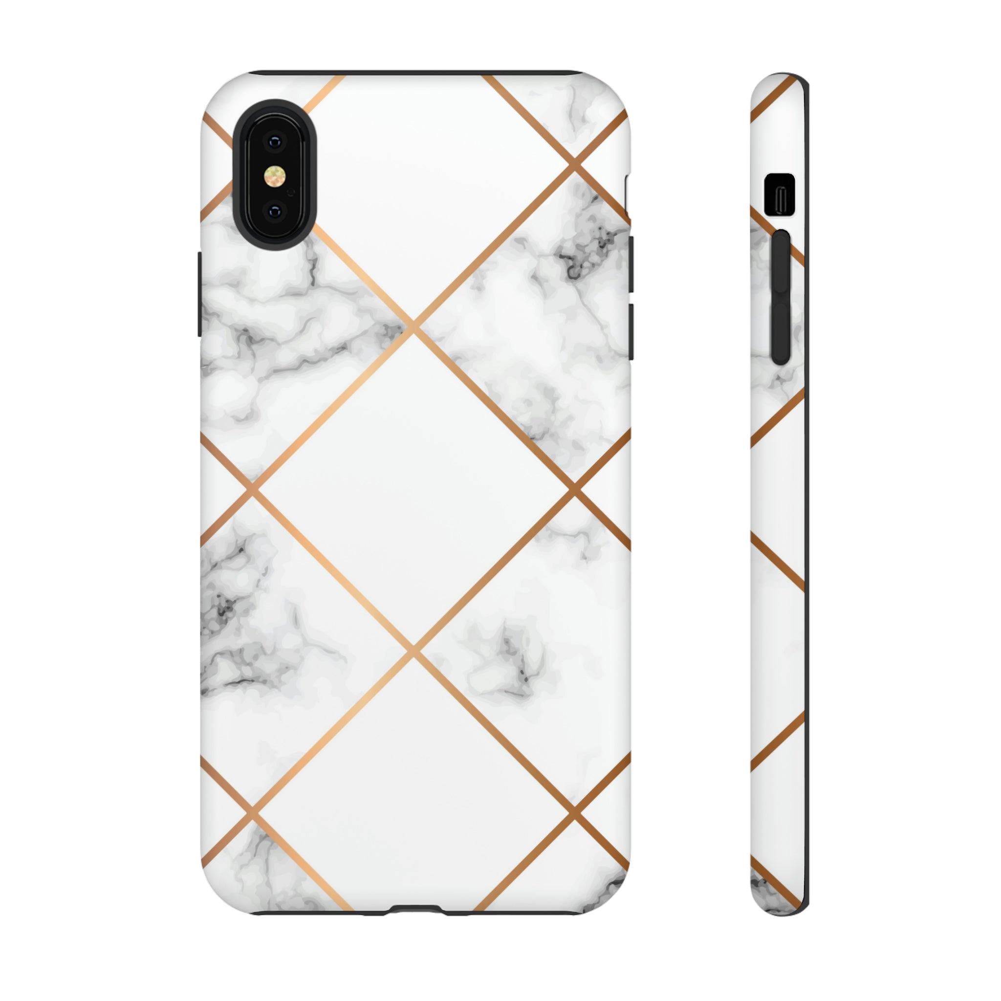 White Marble - Protective Phone Case