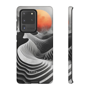 Orange Moon Illusion - Protective Phone Case