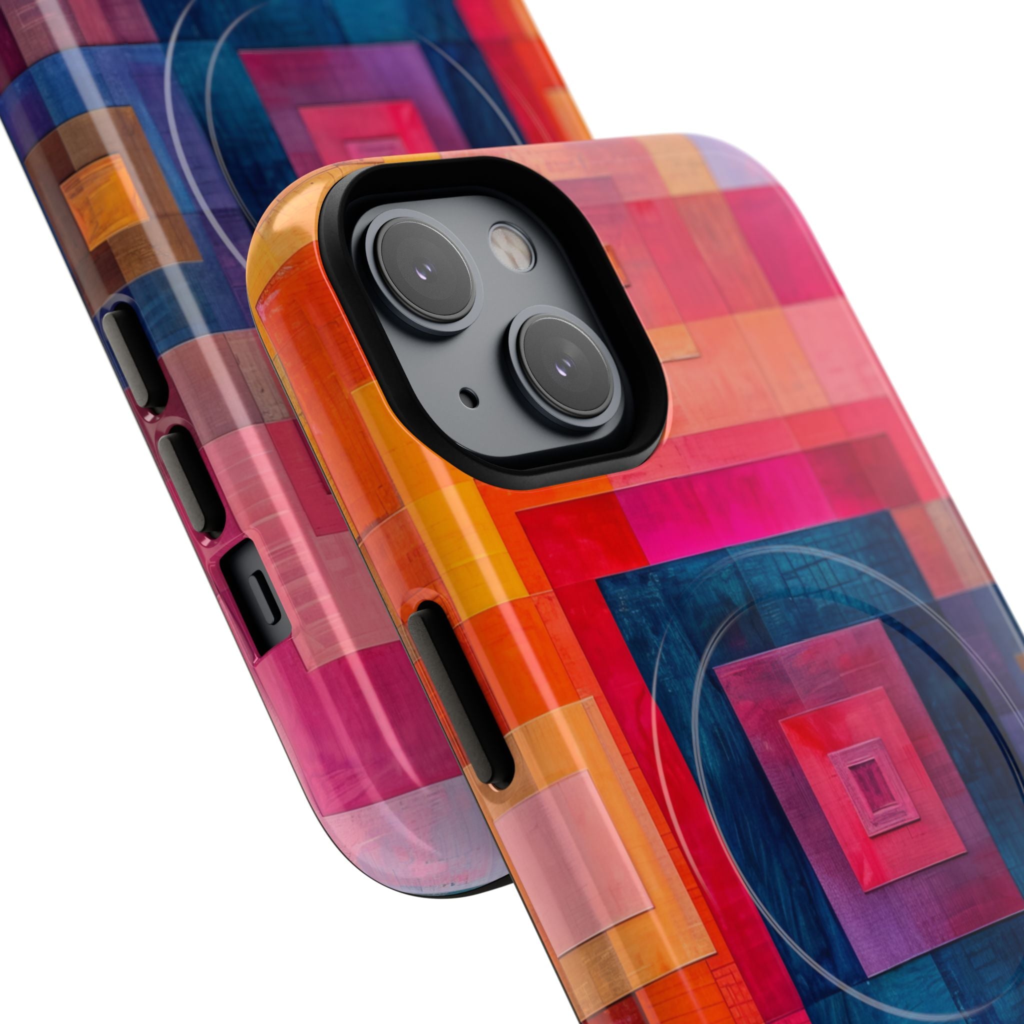 Vibrant Geometry - Tough + MagSafe® iPhone 14 Phone Case