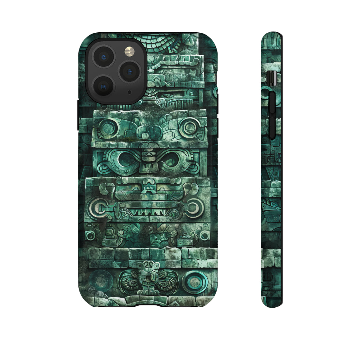 Mayan Jaguar & Serpent Spirit - Protective Phone Case