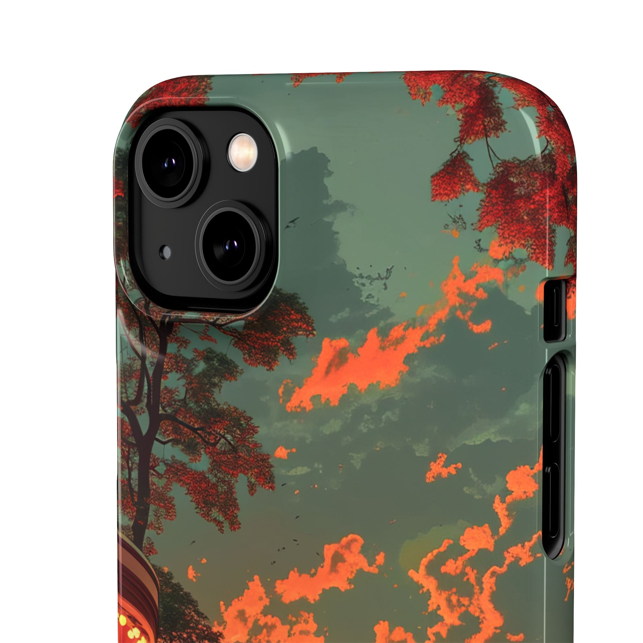 Mid-Century Nostalgia Streetscape iPhone 14 - Slim Phone Case