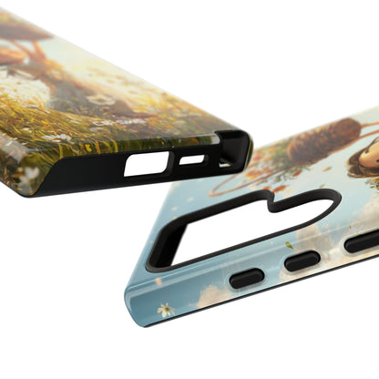 Joyful Girl Leaps - Samsung Case