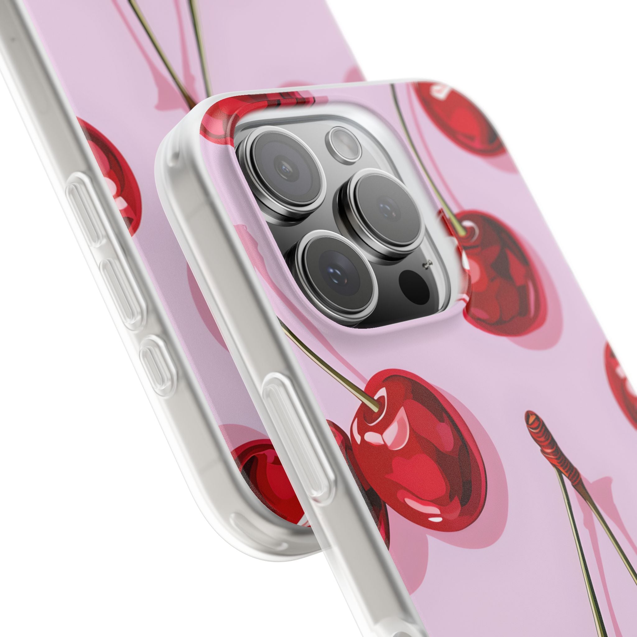 Glossy Cherry Burst iPhone 16 Pro Case - Soft