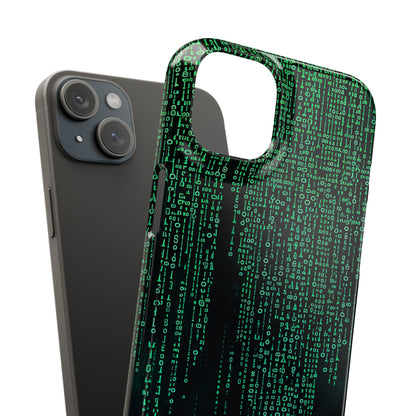 Matrix Gradient Flow iPhone 15 - Slim Phone Case