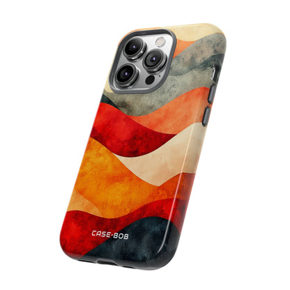 Cracked Wave Sunset iPhone 14 Pro Case - Tough
