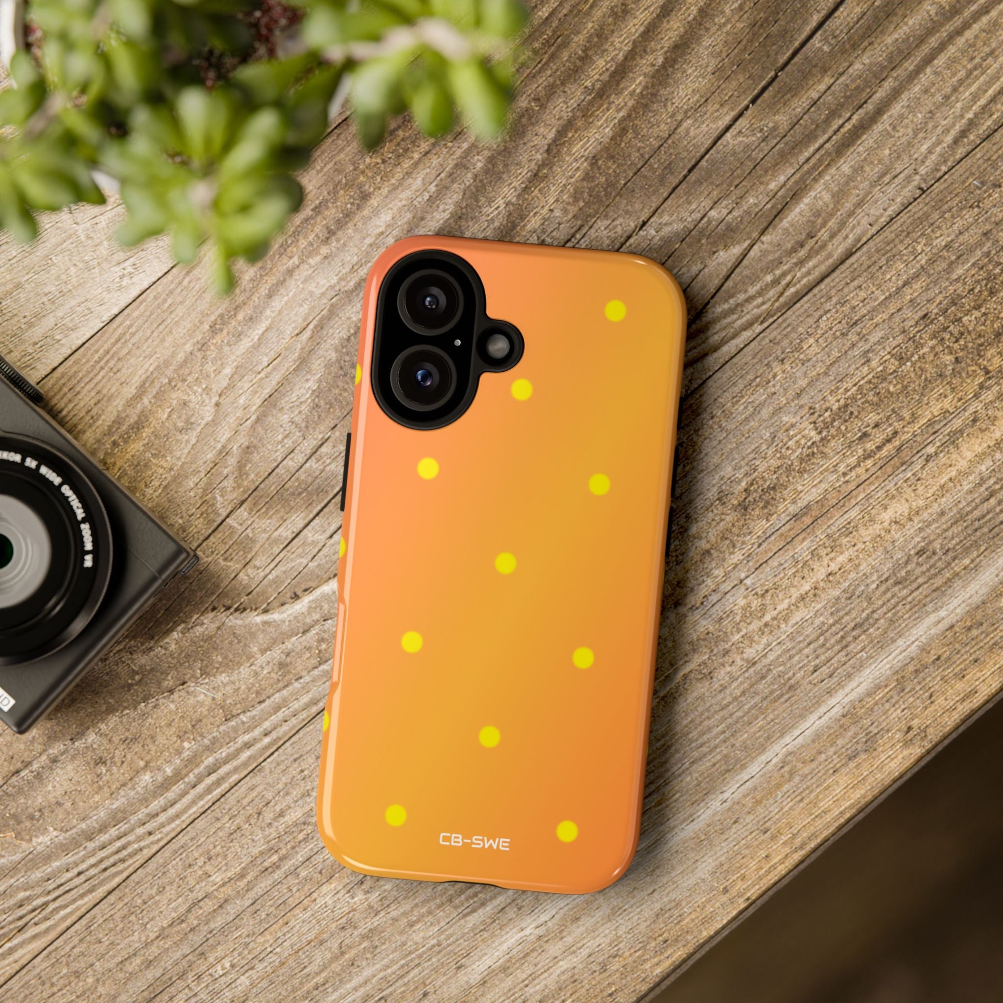 Sunset Dots Radiance - iPhone Case