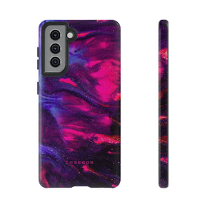 Deep Purple Ink Art - Protective Phone Case