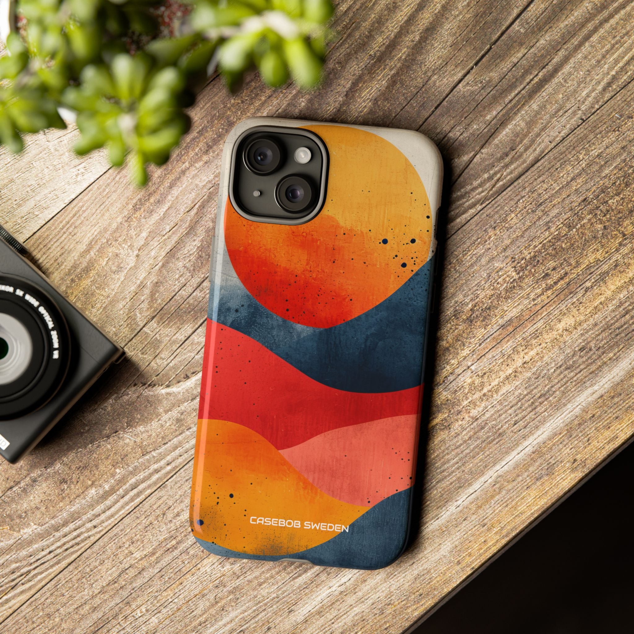 Sunburst Waves - Tough iPhone 15 Phone Case