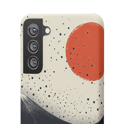 Red Sun Over Flowing Horizons Samsung S21 - Slim Phone Case