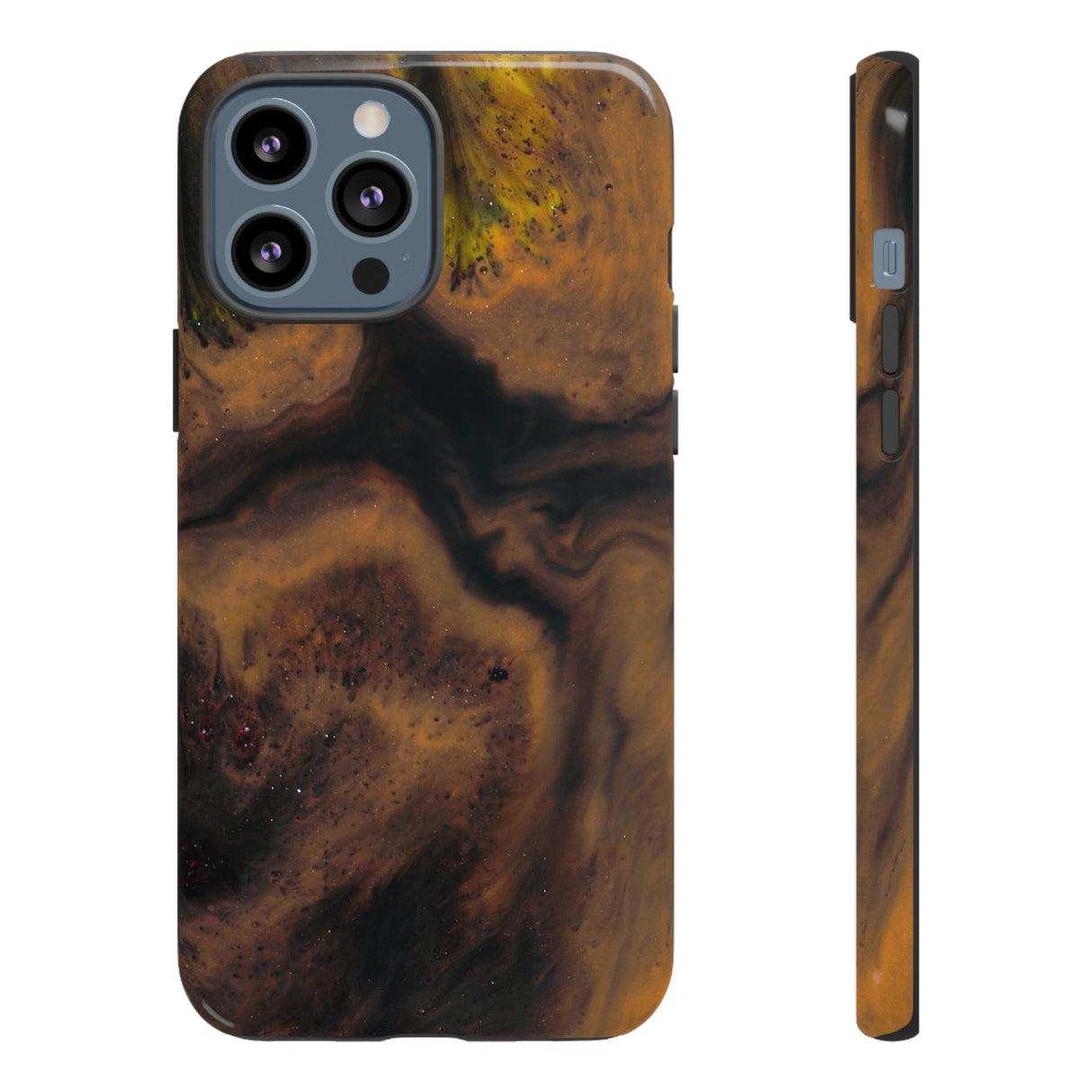 Brown Earth Ink Art - Protective Phone Case