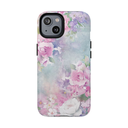 Dreamy Floral Watercolor - Tough + MagSafe® iPhone 14 Phone Case