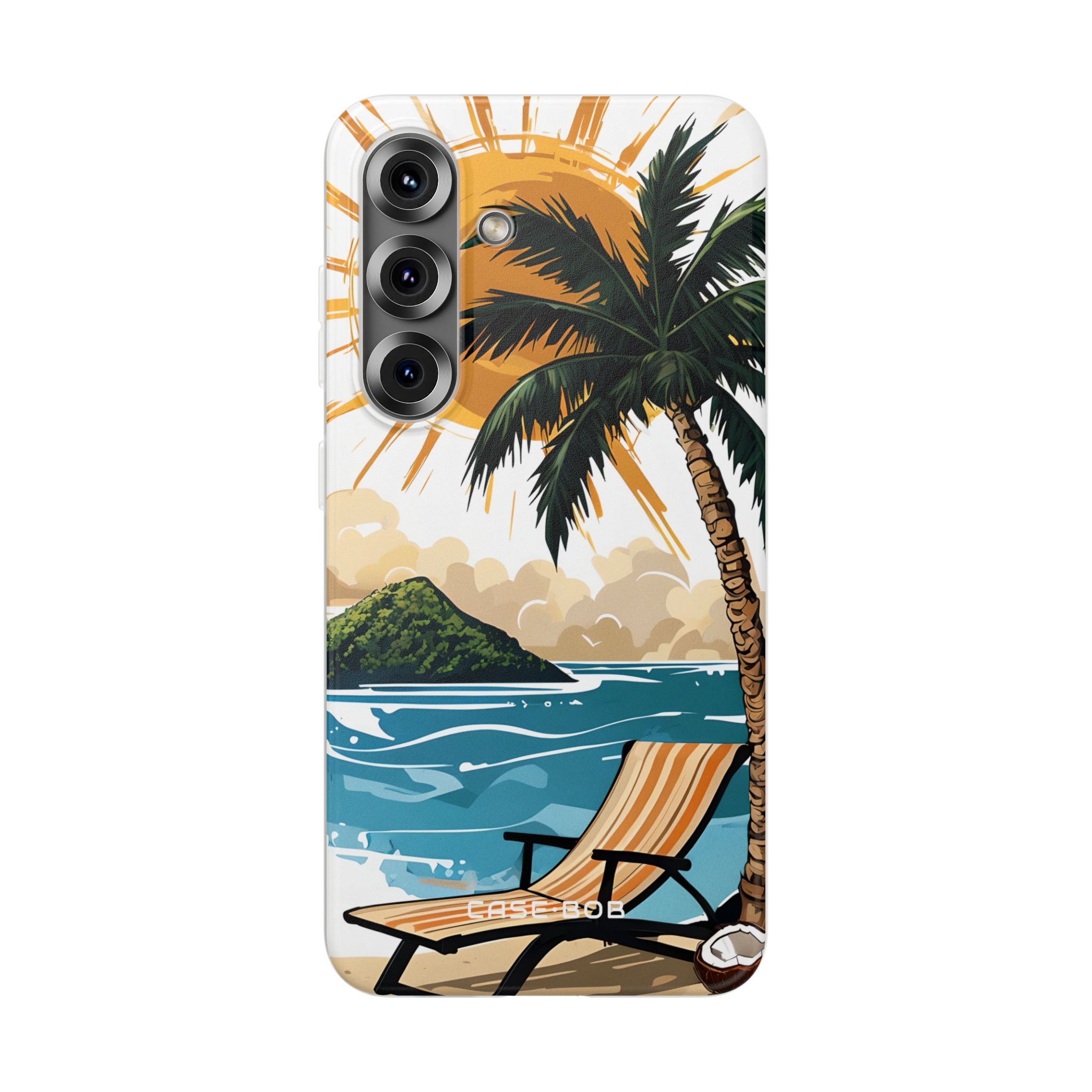 Sunny Palm Breeze Samsung S25 Plus Case - Soft