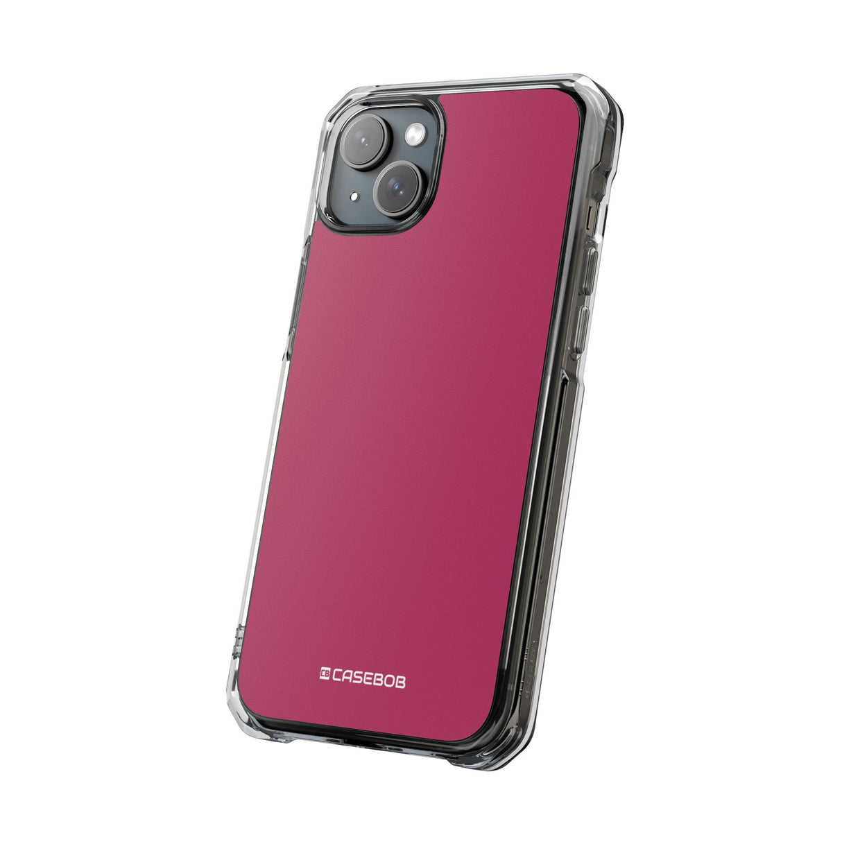 Maroon | Phone Case for iPhone (Clear Impact Case - Magnetic)