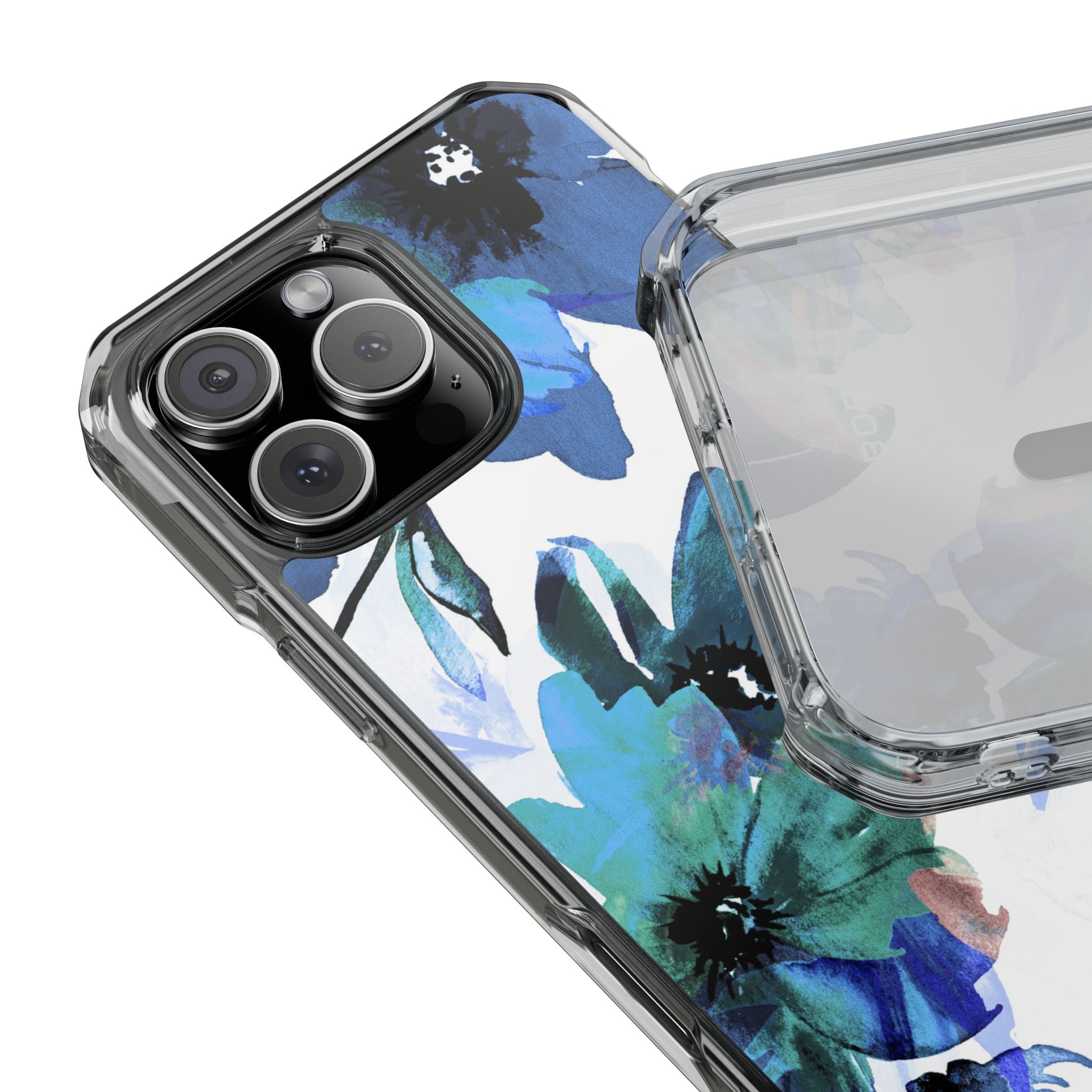 Blue Blossom Radiance iPhone 16 Pro Max Case - Impact