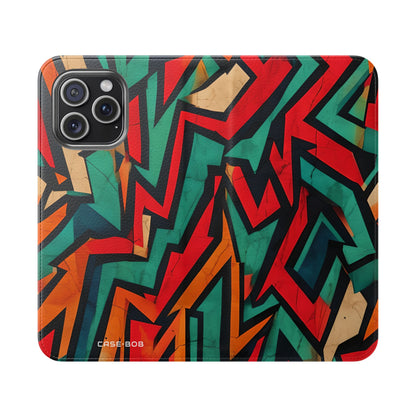 Jagged Flame - iPhone 15 Pro Max Case - Lompakko