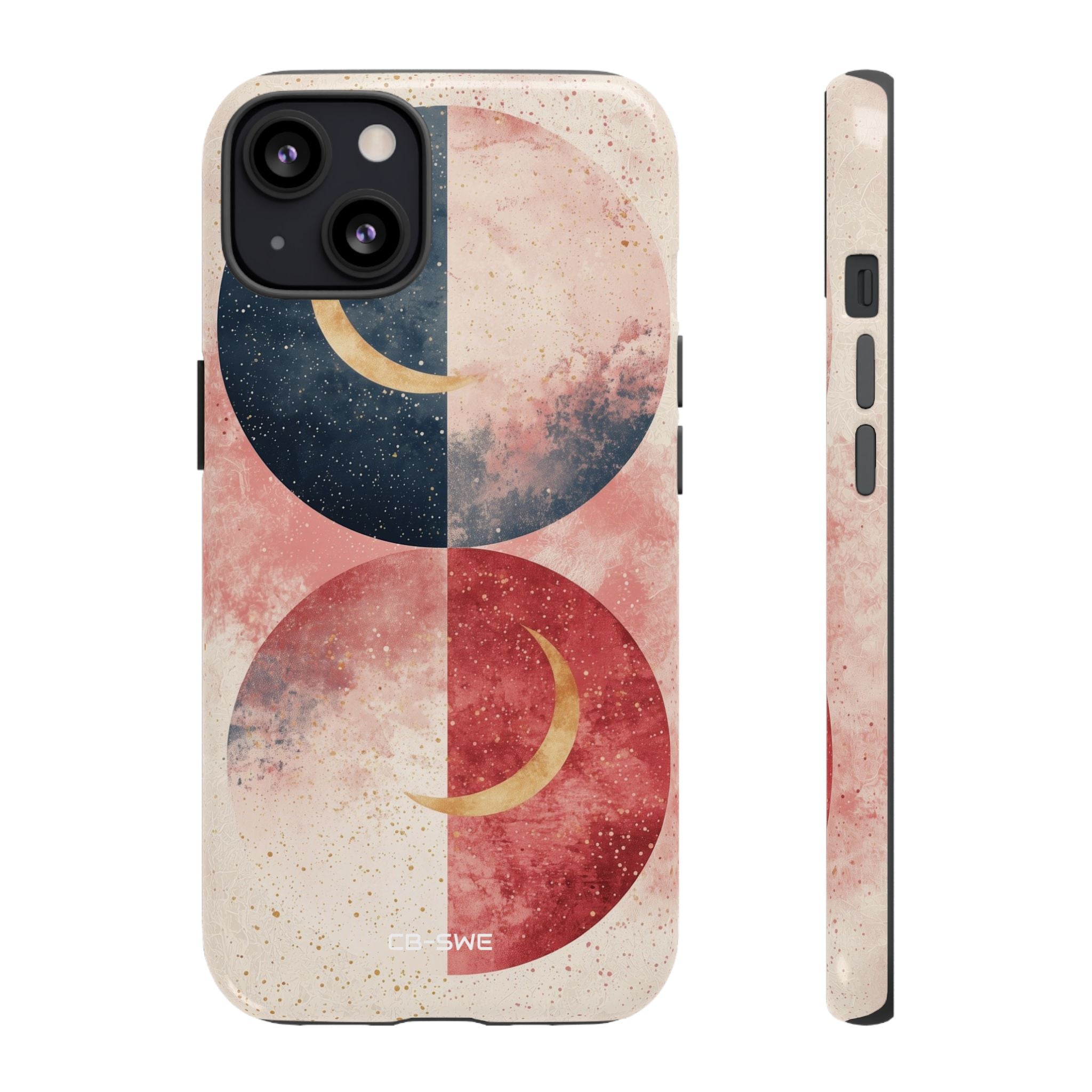 Crescents Embrace Stars - iPhone Case