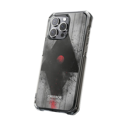 Crimson Core Geometry iPhone 15 - Impact Clear+