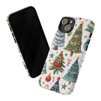 Whimsical Trees Sparkle - iPhone Case