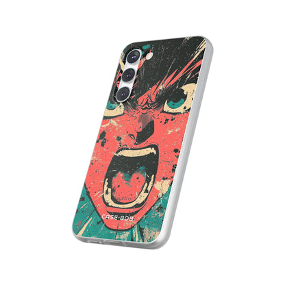 Screaming Face Pink Samsung S23 Plus Case - Soft
