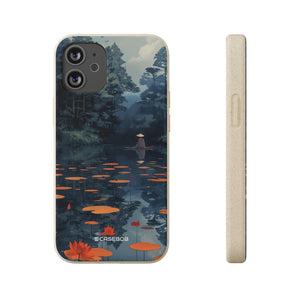 Tranquil Lotus Serenity | Biodegradable Phone Case