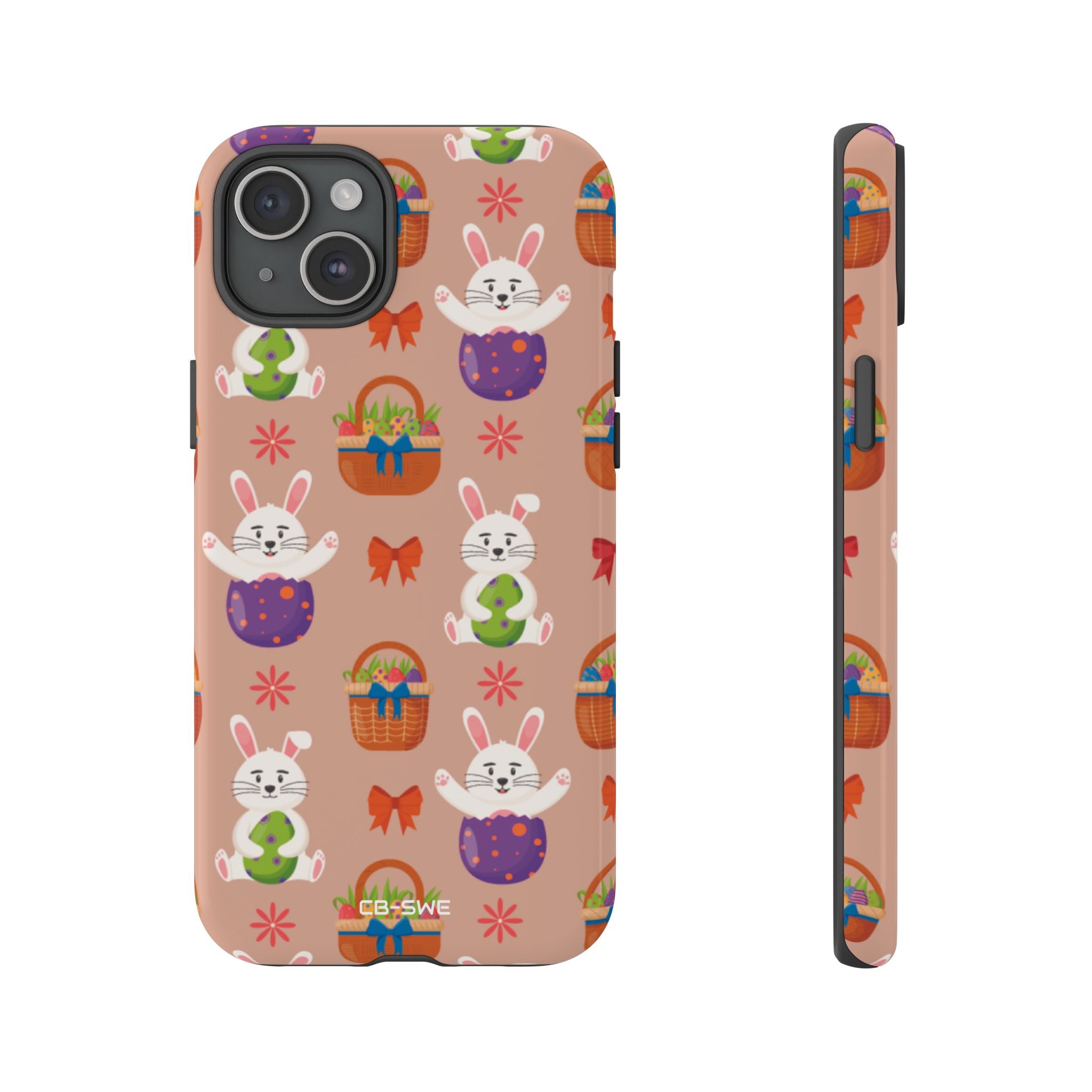 Bunnies Hold Eggs - iPhone Case