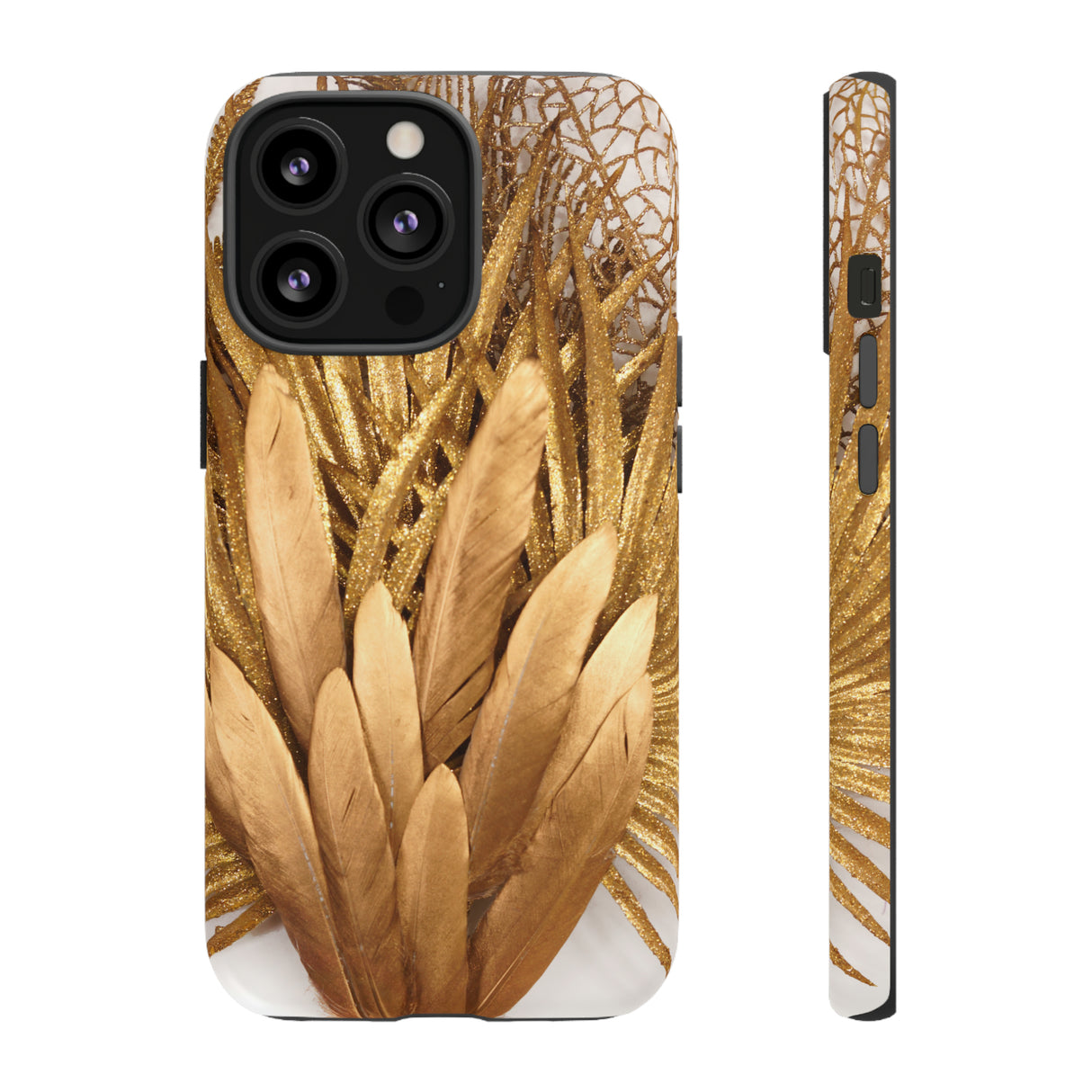 Gold Feather - Protective Phone Case