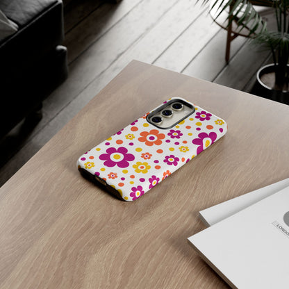 Retro Floral Playfulness - Samsung Case