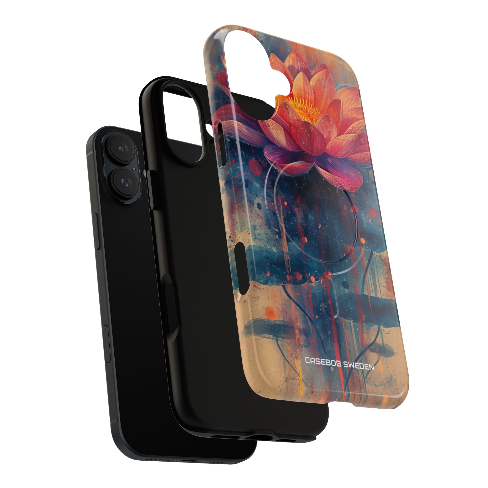 Lotus Blossom Art - Tough + MagSafe® iPhone 16 Phone Case