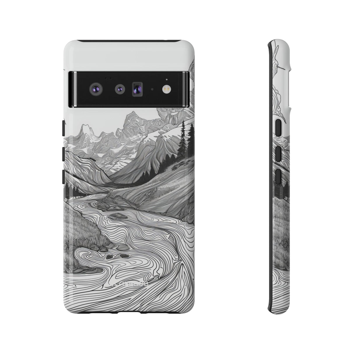 Monochrome Serenity | Protective Phone Case for Google Pixel