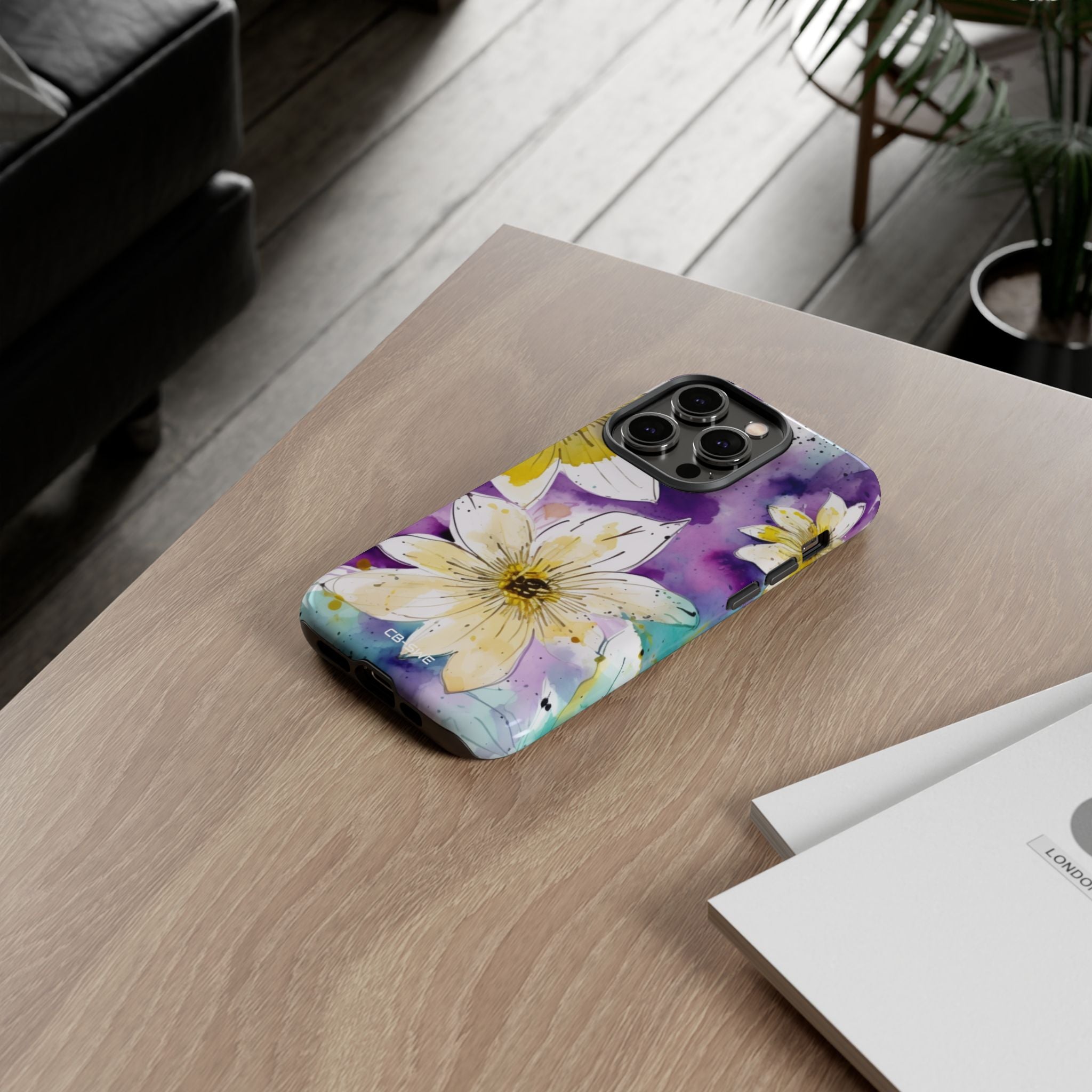 Vibrant Watercolor Flowers - iPhone Case