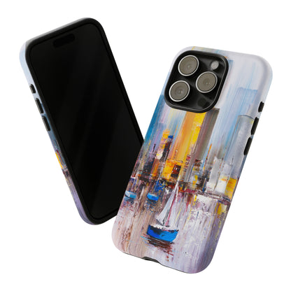 Oil Painting - Manhattan Bay - Protective Phone Case