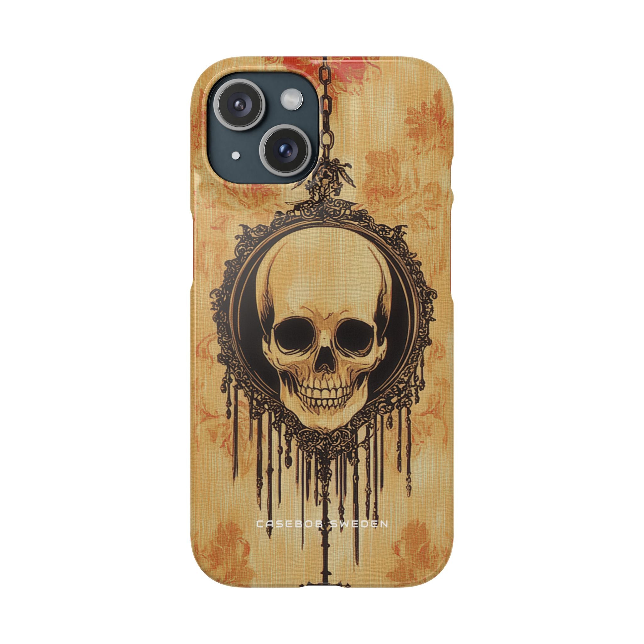 Gothic Skull Elegance iPhone 15 - Schlanke Handyhülle