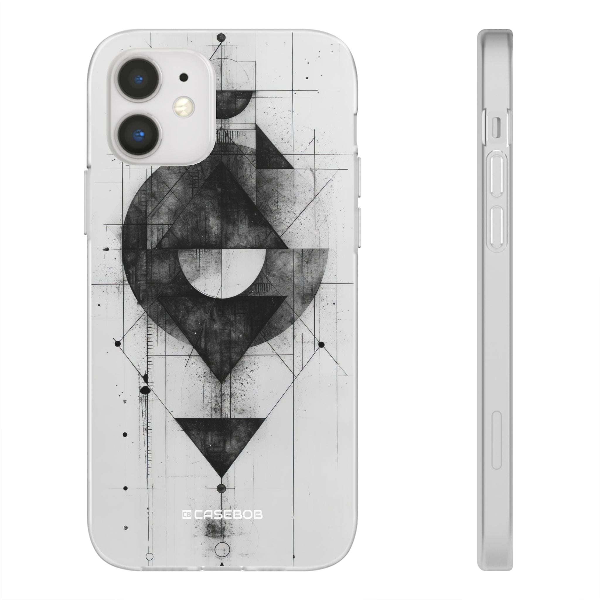 Monochrome Geometry | Flexible Phone Case for iPhone