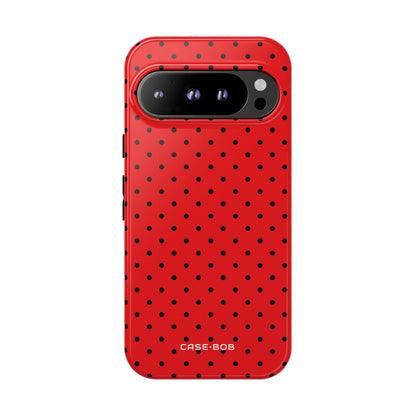 Crimson Dot Matrix Google Pixel 9 Pro Case - Tough