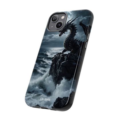 Dragon Roars Against Sea - iPhone Case