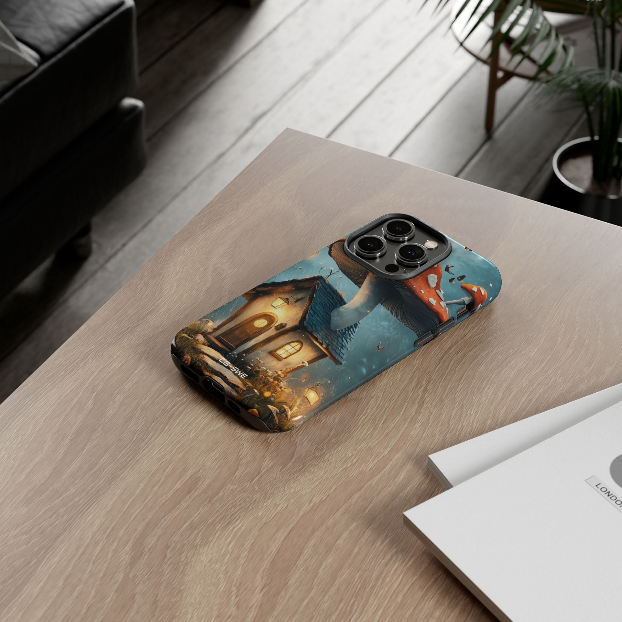 Mushroom House Glows - iPhone Case