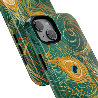 Vibrant Peacock Whirl iPhone 14 - Tough+