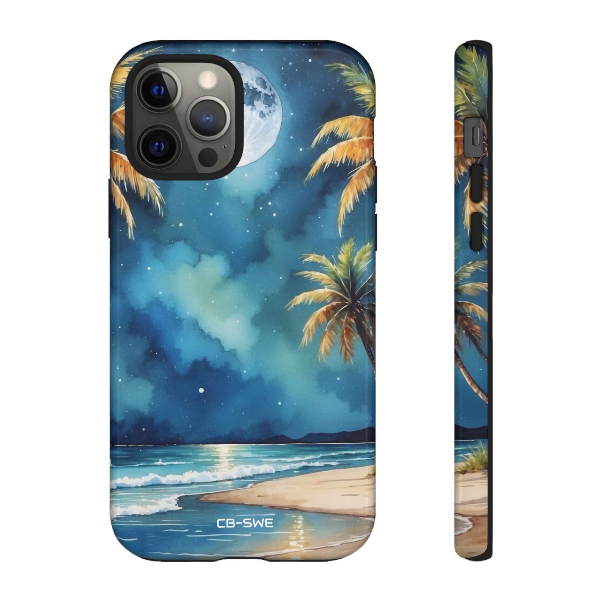 Moonlight Kisses Waves - iPhone Case