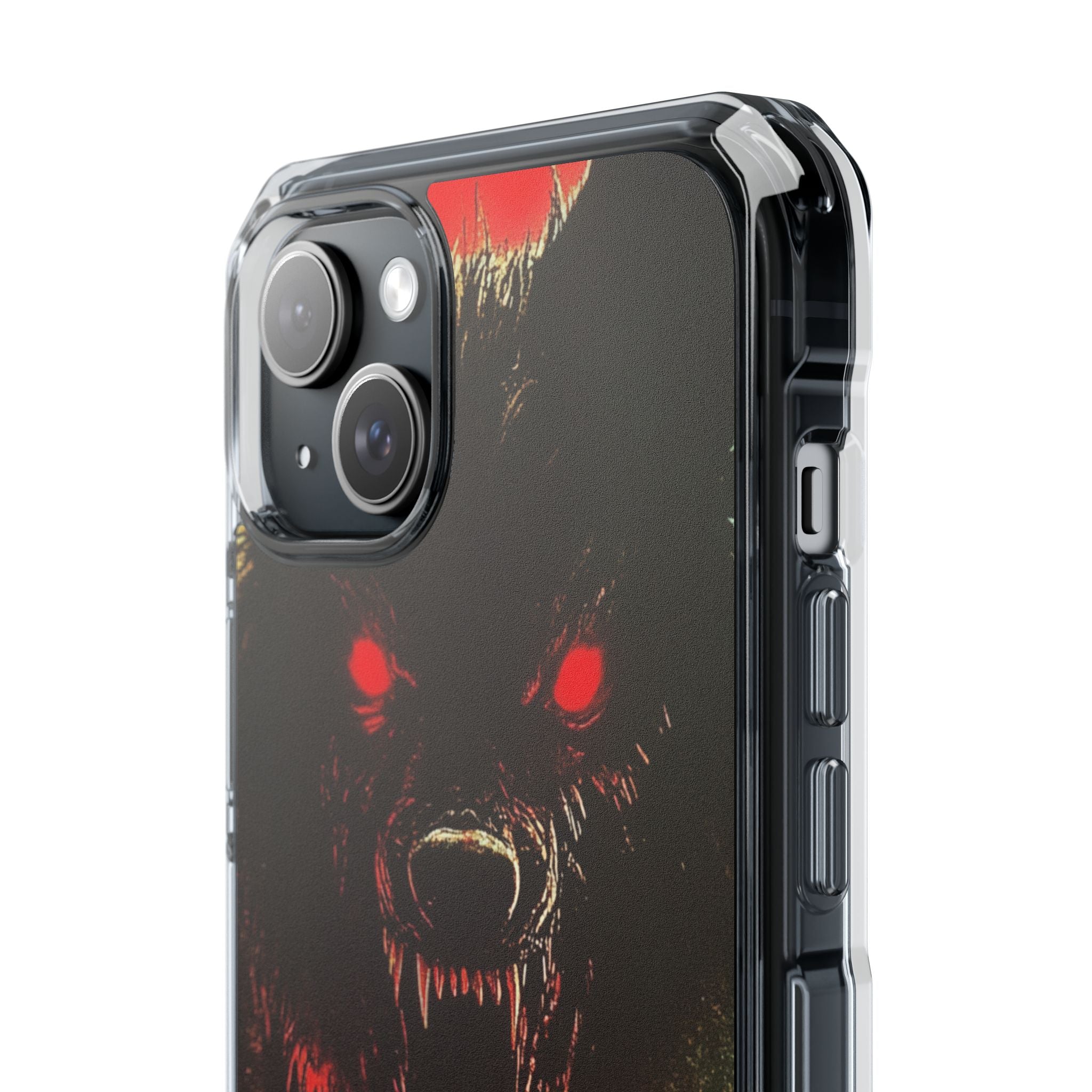 Crimson Wolf iPhone 15 Plus Case - Impact