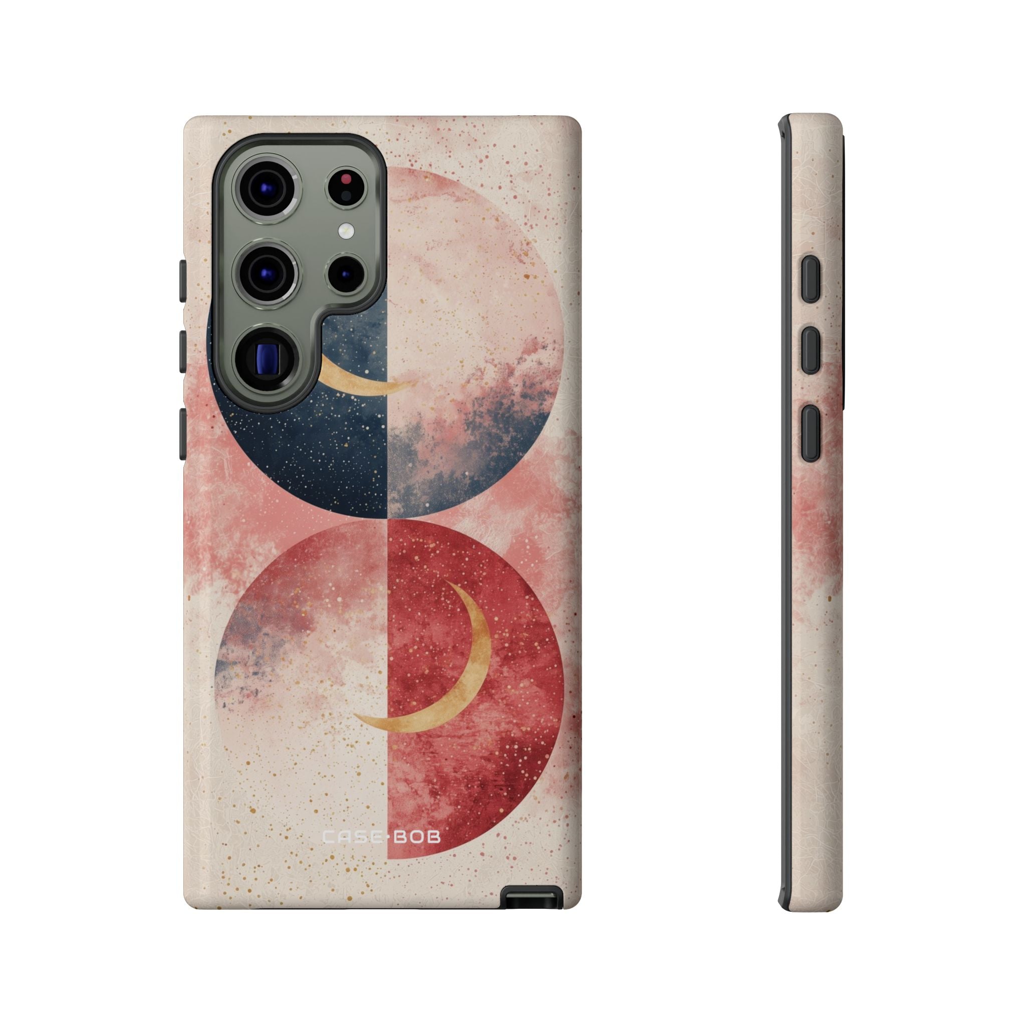 Golden Crescent Circles Samsung S23 Ultra Case - Tough